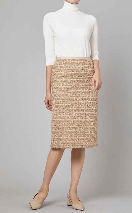 ツイードタイトスカート