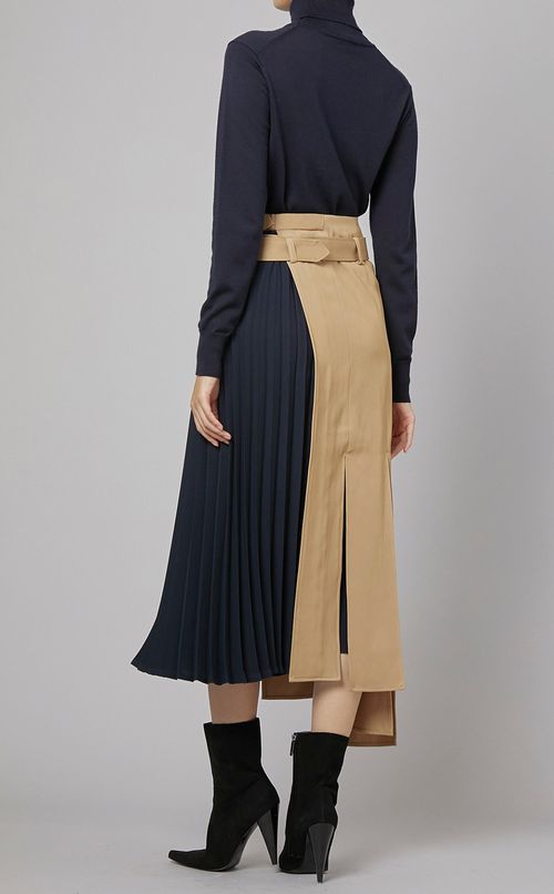 プリーツラップスカート