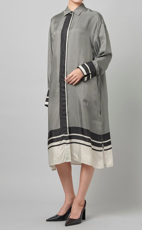 スカーフプリントワンピース