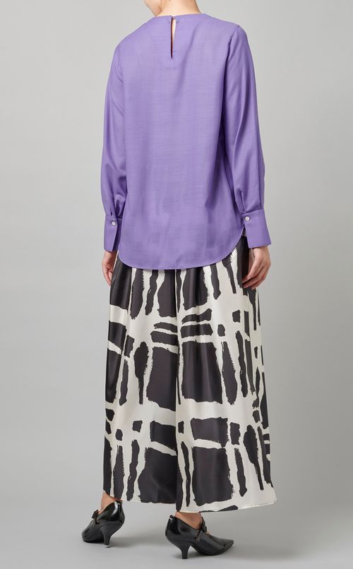 タックスリーブスカーフブラウス