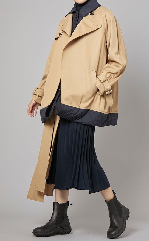 キルトレイヤードコート