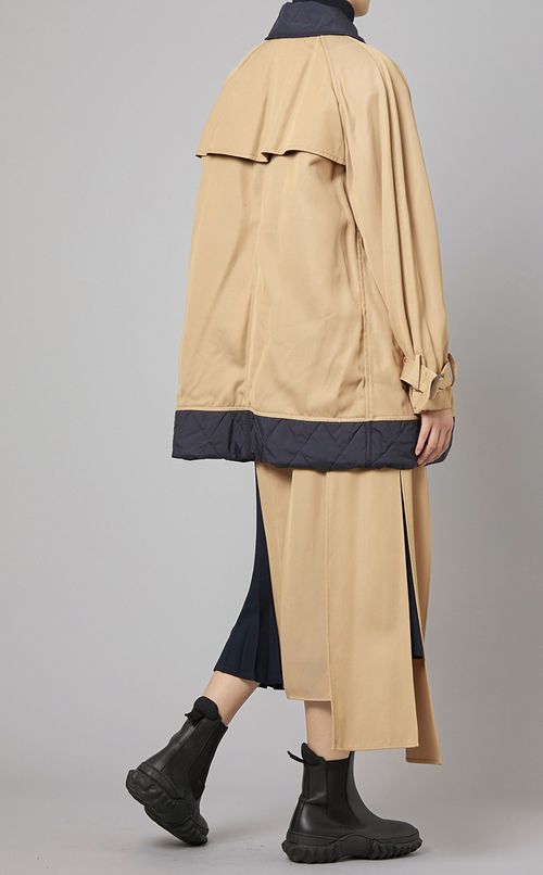 キルトレイヤードコート