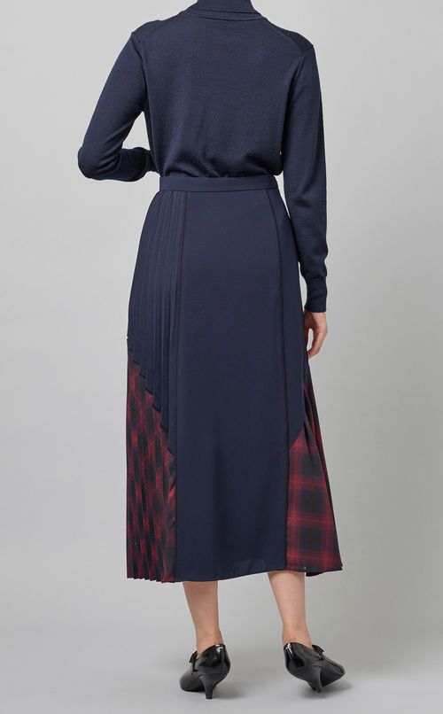 チェックプリーツスカート