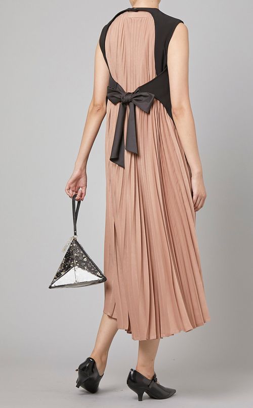 ドッキングプリーツワンピース