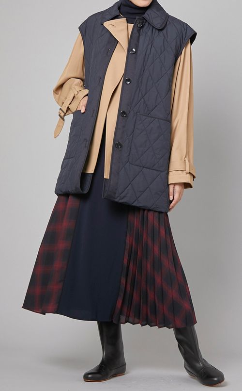 チェックプリーツスカート