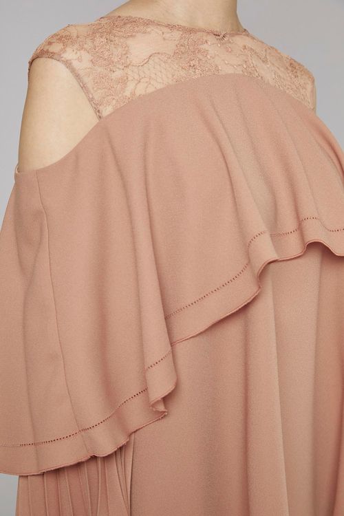 プリーツスリーブブラウス