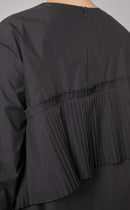 コットンポリプリーツブラウス