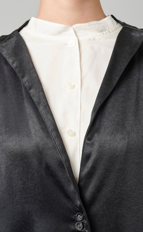 レイヤードシャツワンピース