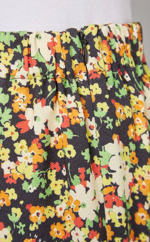 フラワープリントフレアパンツ