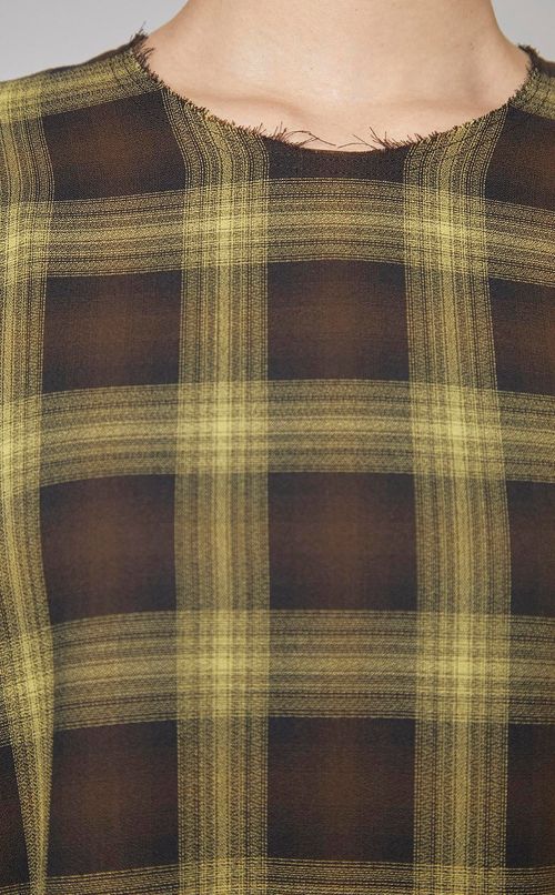 チェックパネルワンピース