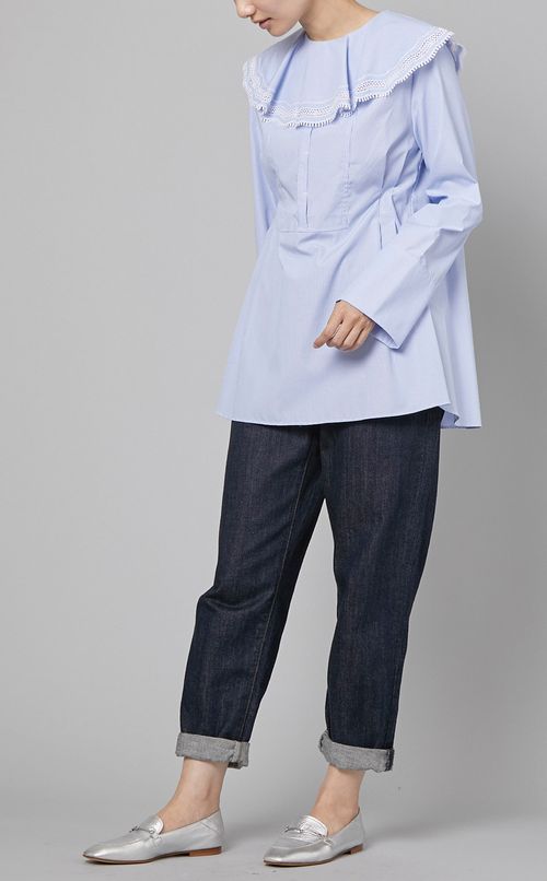 スカラップカラーブラウス