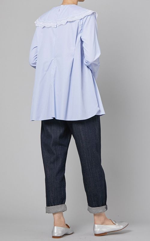 スカラップカラーブラウス