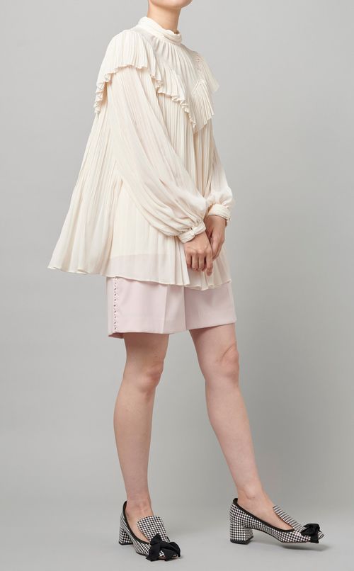 ワッシャープリーツブラウス