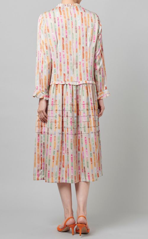 プリントフレアワンピース