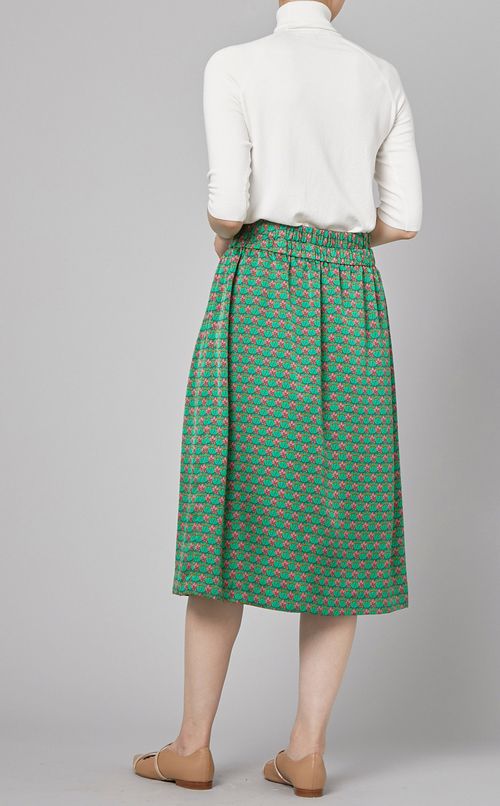 リバティプリントフレアスカート