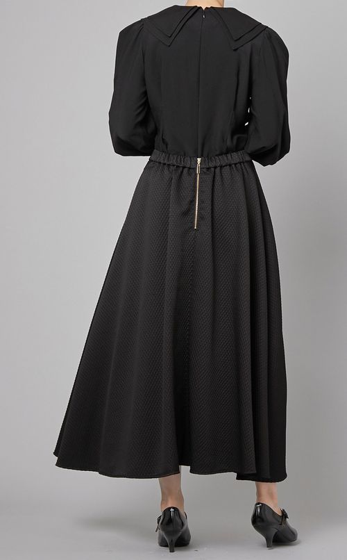 ダブルカラーロングスリーブブラウス