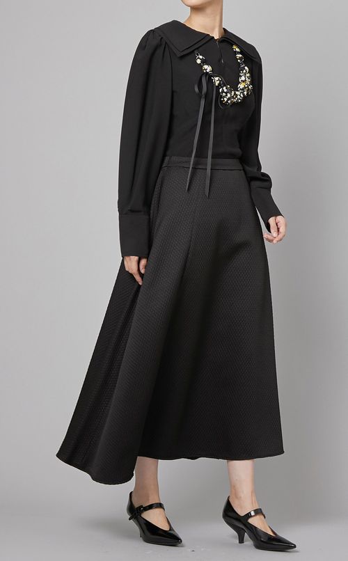 ファブリックビーズネックレス