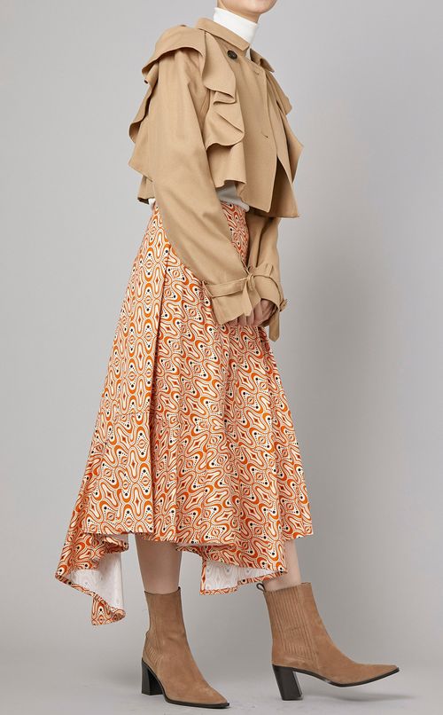 ジオメトリックプリントスカート