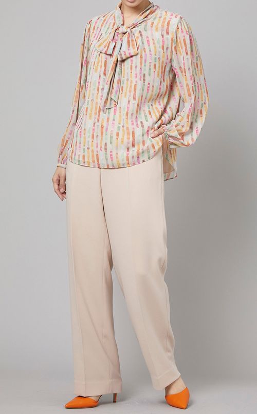 ジョーゼットストレートパンツ