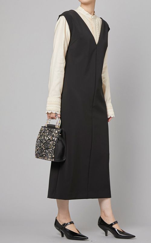 ドレープデコルテワンピース