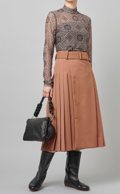 中綿レザーフラップショルダーバッグ