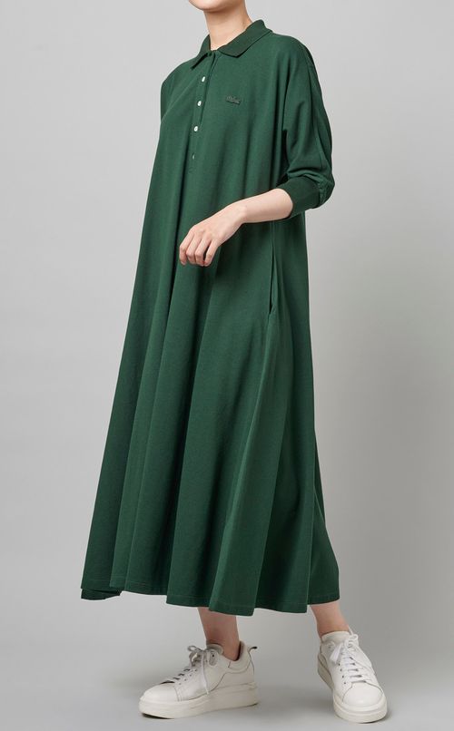 ベルト付ポロワンピース