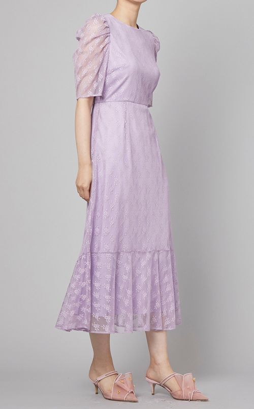 チュールレースワンピース