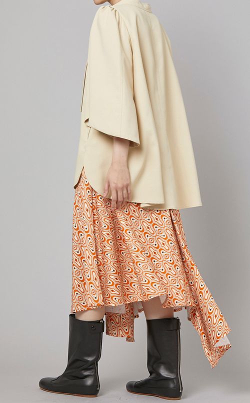 メタルボタンチュニックブラウス