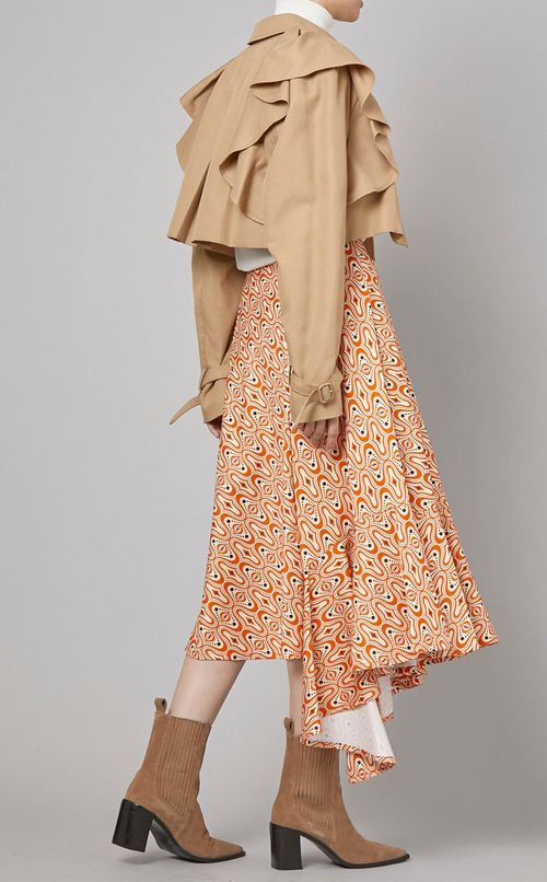 3wayフリルトレンチコート