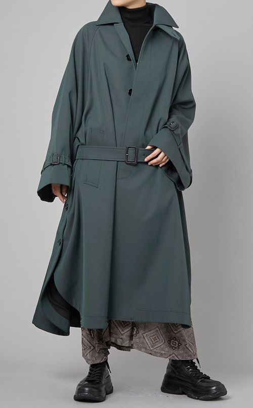 ギャバジンステンカラーコート