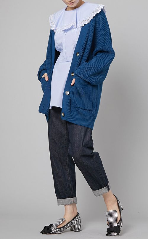 ウールニットカーディガン