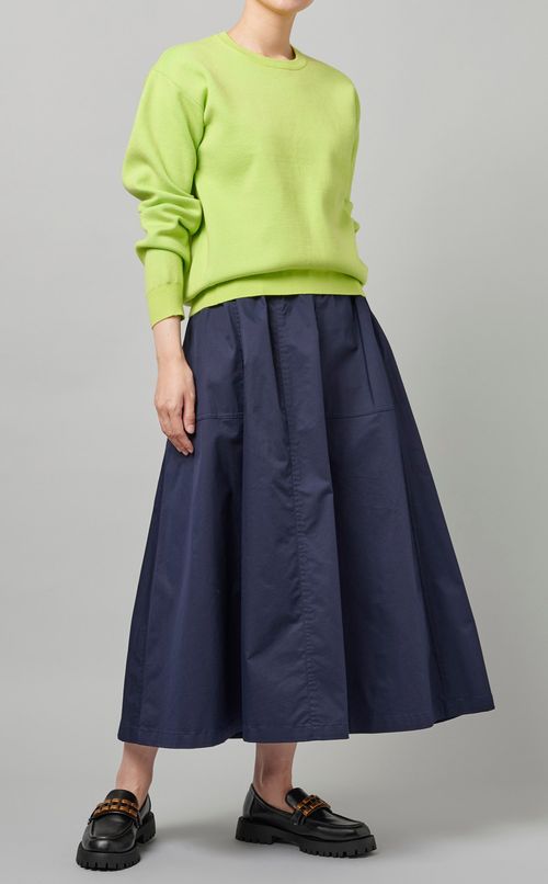 コットン混イージースカート