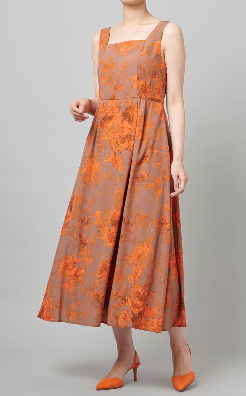 レースレイヤードドレス