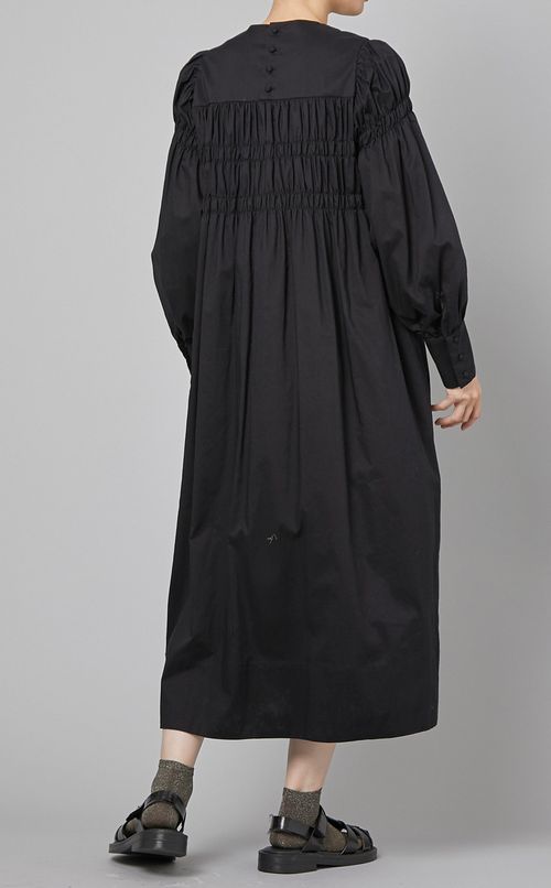 コットンスモッキングワンピース