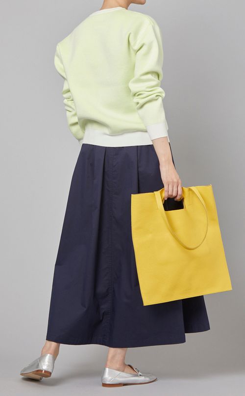 バイカラーニットプルオーバー