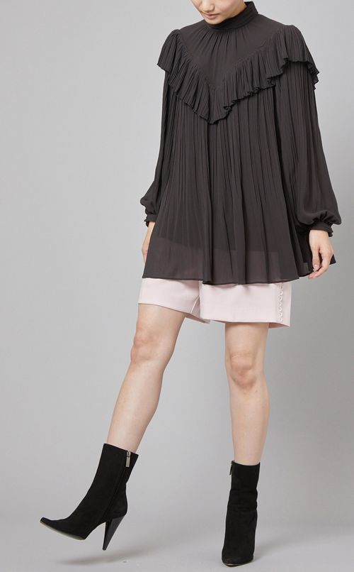 ワッシャープリーツブラウス