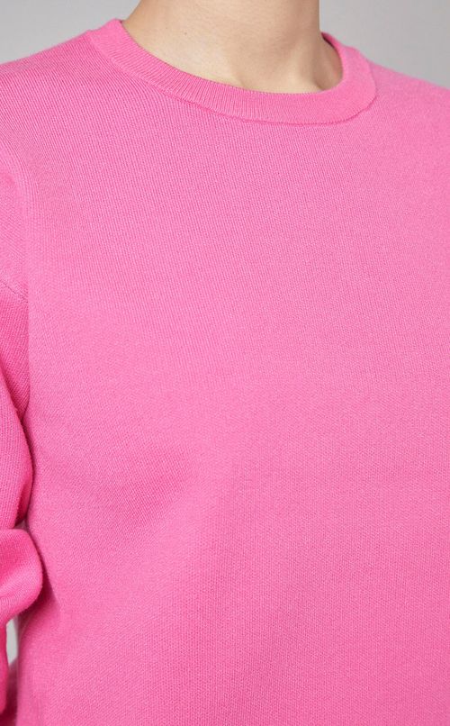 バイカラーニットプルオーバー