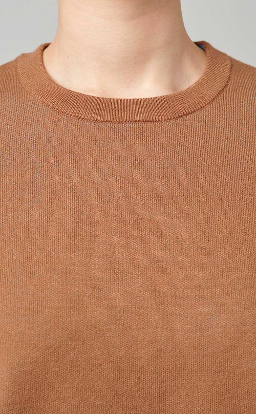 バイカラーニットプルオーバー