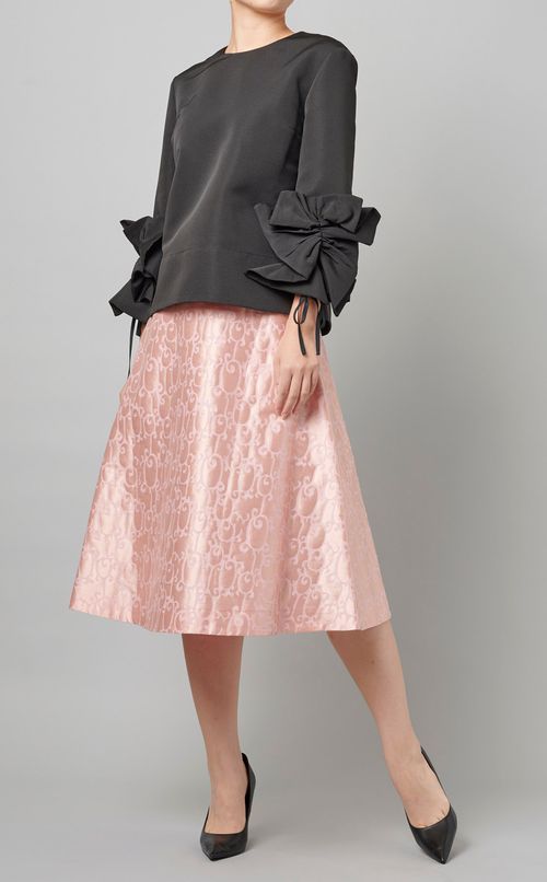 ジャガードフレアスカート