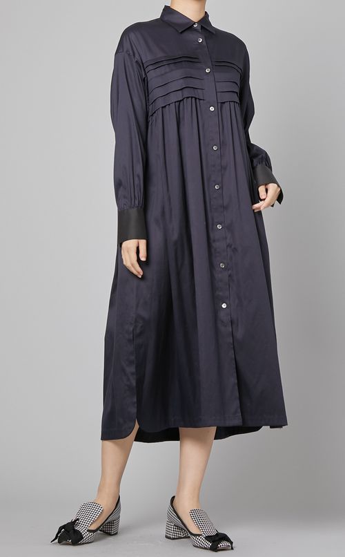 フロントタックシャツワンピース