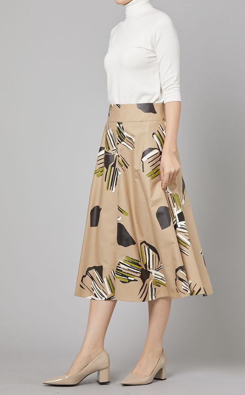 フラワープリントスカート