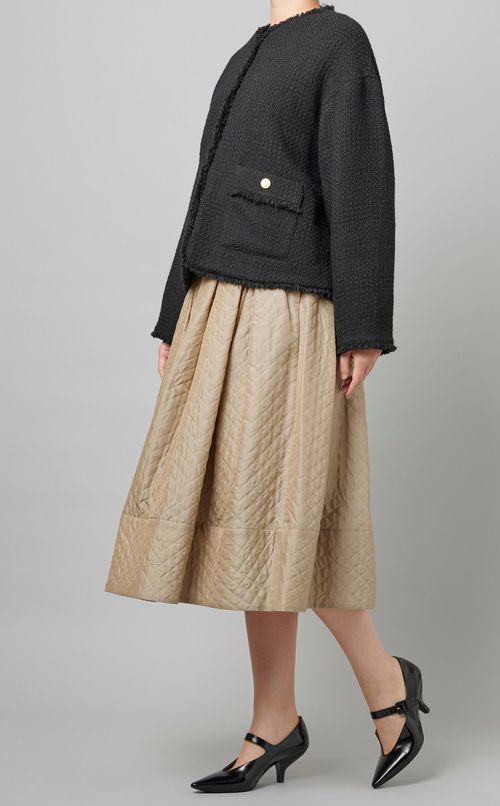キルティングフレアスカート