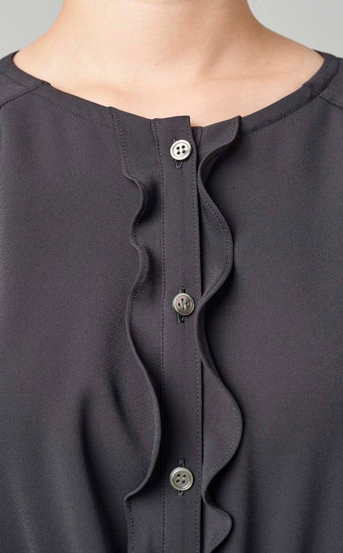 ウエストギャザーシャツ