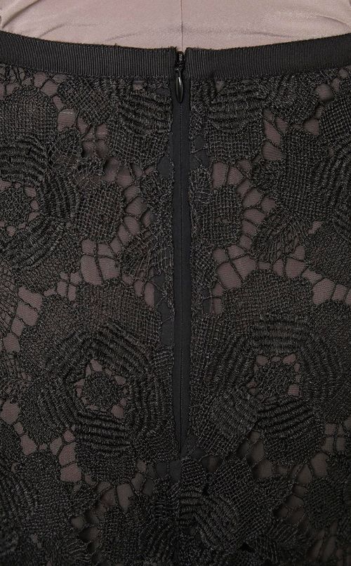 フラワーレースフレアスカート