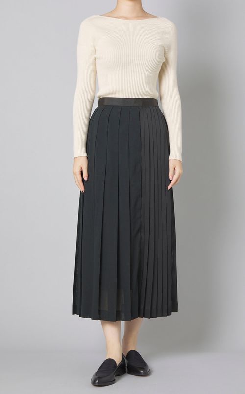 シアープリーツラップスカート