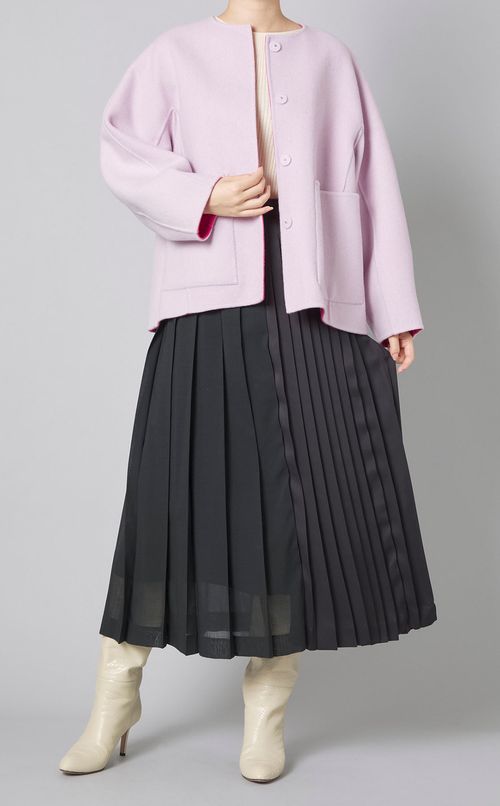 2トーンリバージャケットコート