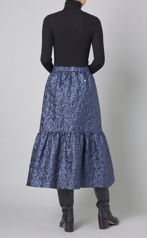 箔エンボスフレアスカート