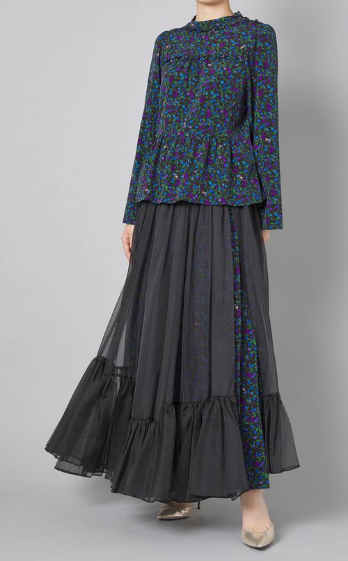 さくらんぼプリントフレアパンツ