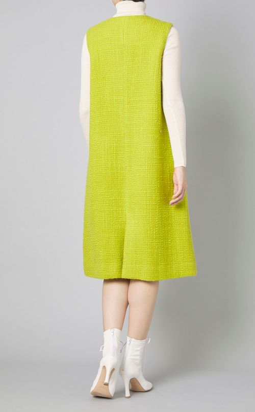 ツイードロングジレワンピース