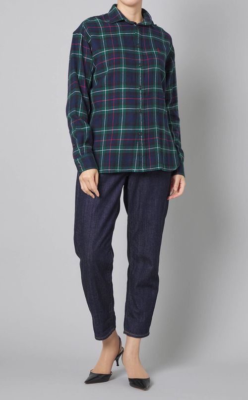 ウールチェックネルシャツ